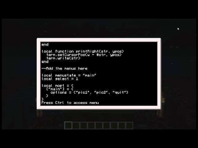 Applications on ComputerCraft Tutorial: Graphical User Interfaces (1/2)