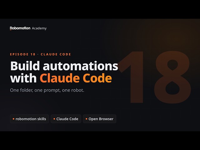 How to Build Automations with Claude Code