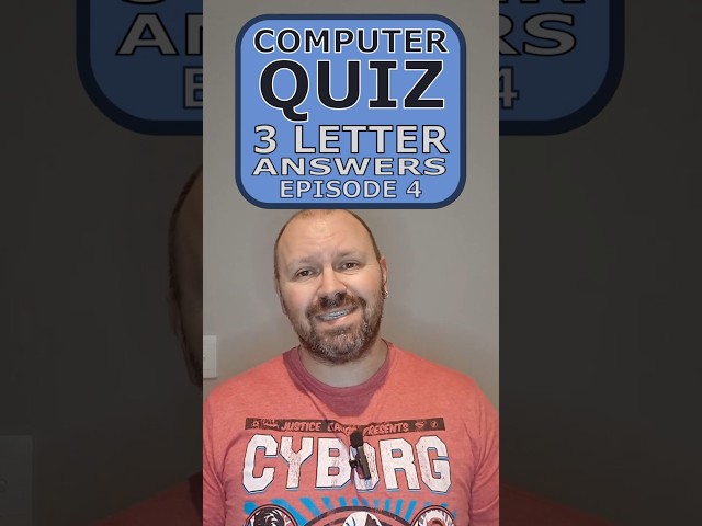 Computer Terms Quiz 3 Letter Edition E04 #mrlongquiz