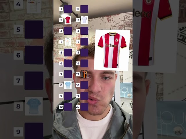 HTO blind ranks the Premier League 25/26 teams' kits! 👕🔢 #premierleague #blindrank #football