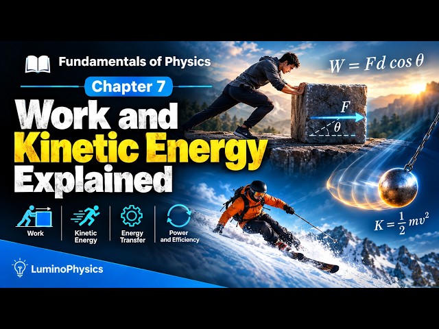 Work and Kinetic Energy Explained | Fundamentals of Physics Chapter 7