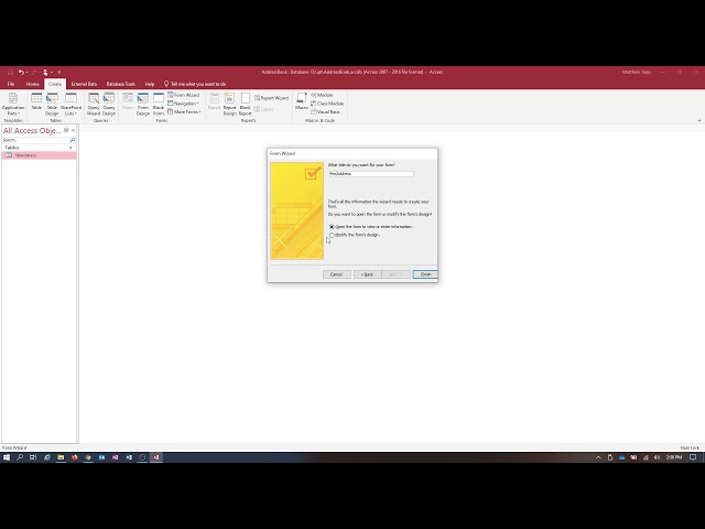 7 Creating a data entry form