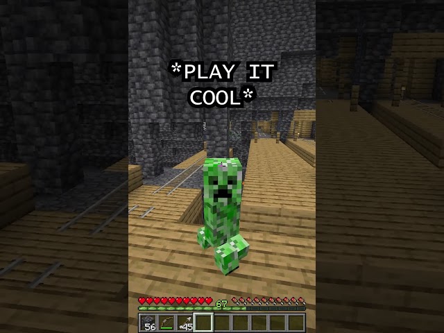 Hiding as a CREEPER Until He notices me!