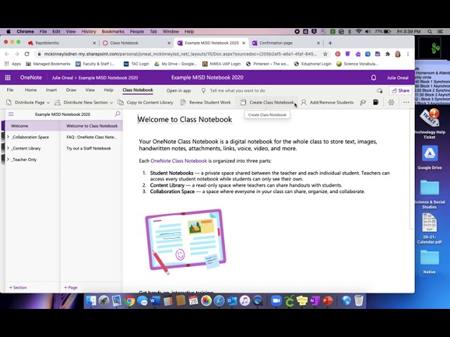 Beginner's Guide to Class Notebook (OneNote) on Canvas