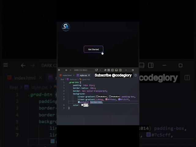 🔥 CSS Button Hover Effect | Smooth Animated Button (HTML & CSS) #css #html #webdevelopment #shorts
