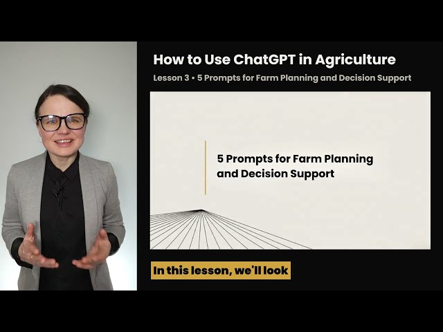 Lesson 3: Prompts for Farm Planning