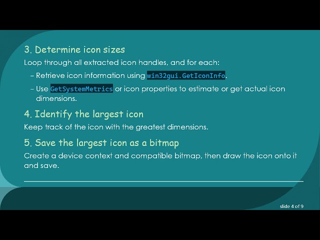 Extracting the Largest High-Resolution Icon from an EXE File Using Python