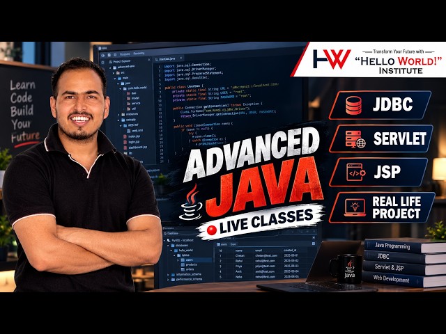 advanced java live coding ( introduction part -2  JDBC , servlate , JSP )