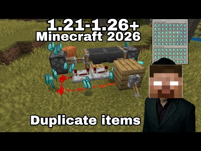 NEW EASY DUPLICATION GLITCH Minecraft Bedrock 1.26+ (ALL ITEMS!) 💎🔥