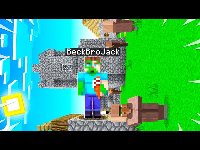 This MINECRAFT World Is SIDEWAYS? (impossible)