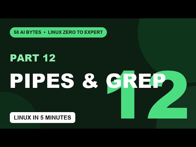 Pipes, grep & Redirection: Linux Text Superpowers (Part 12)