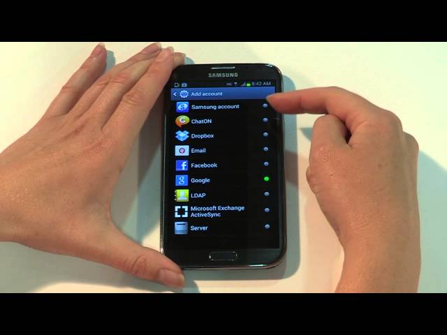 Setting up email on your Samsung Galaxy Note II