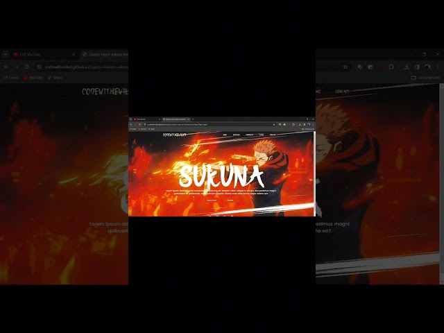 Sukuna Interface Websitecode. Source code in comments #coding #reels #shorts #ytshorts #short #hindi