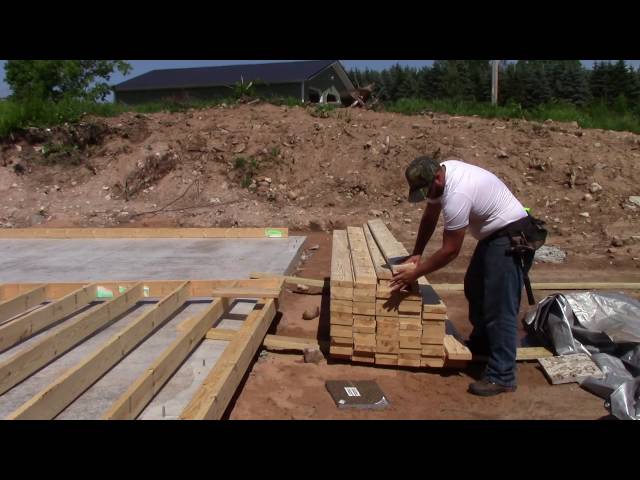 Garage Build Part 4 Making a Wall