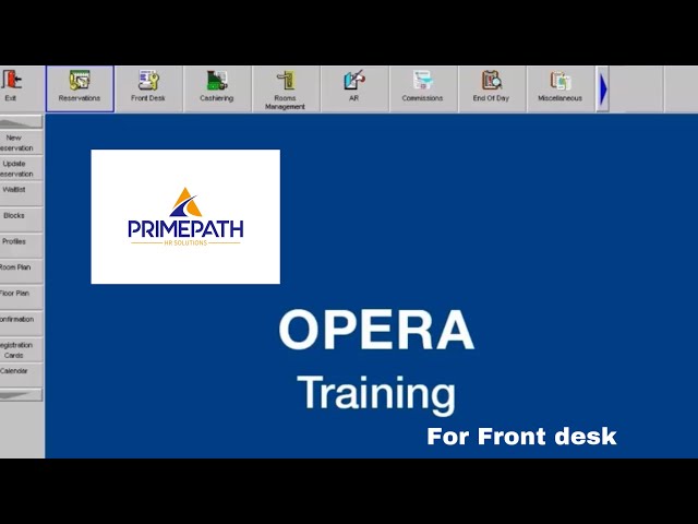 OPERA Training for Front desk Receptionist | Essential skills for hospitality career #opera #hotel