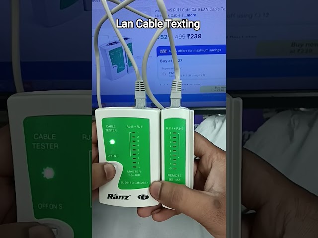 Lan Cable Testing Video #lancable #lnterestingshorts #viral #viralvideo #video #shorts #shortvideo