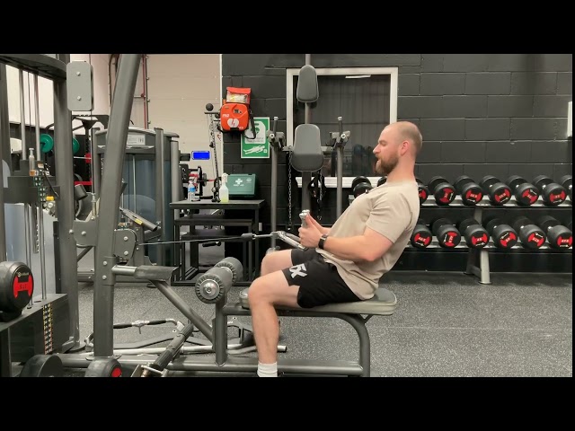 Lat focused seated row