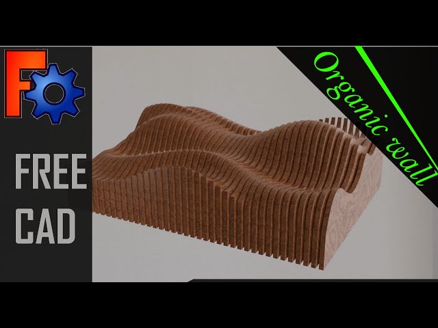 How to create a basic organic parametric wall using Freecad