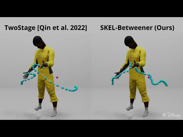Skel-inbetweening for Intuitive Neural Motion Authoring