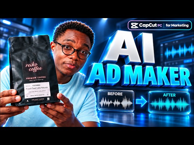 AI Ad Maker: Create UGC Coffee Ads & Remove Background Noise | CapCut PC