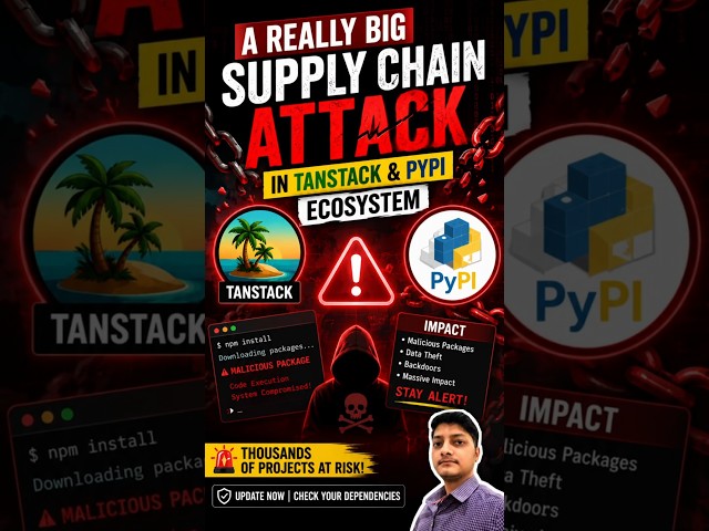 Major attack on tanstack and pypi ecosystem supply chain