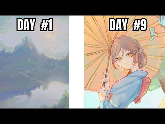 I spent 9 Days to learn Thick Paint(厚塗）: Here’s what I got