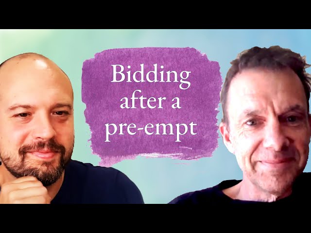 What to do after West's annoying pre-empt? - with Graeme Tuffnell