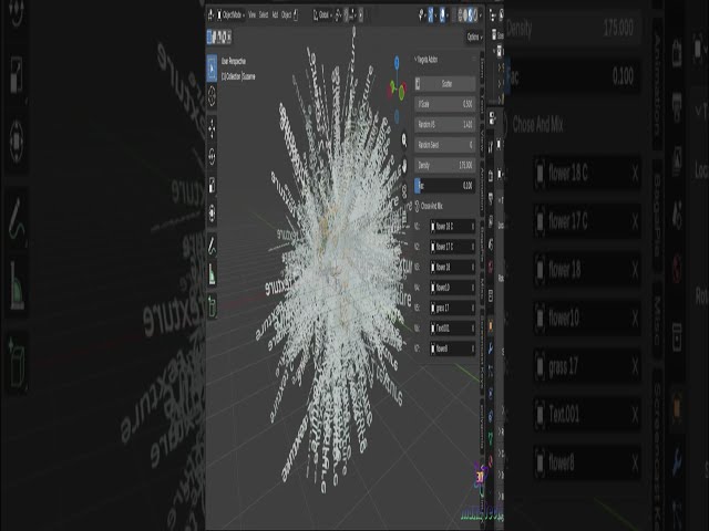 Vegeta Blender Addon Scatter #shorts