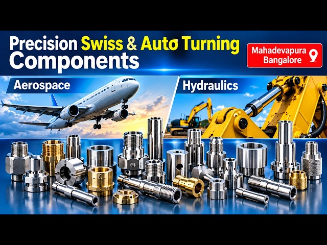 Precision Swiss & Auto Turning Components | Aerospace & Hydraulics | Mahadevapura Bangalore