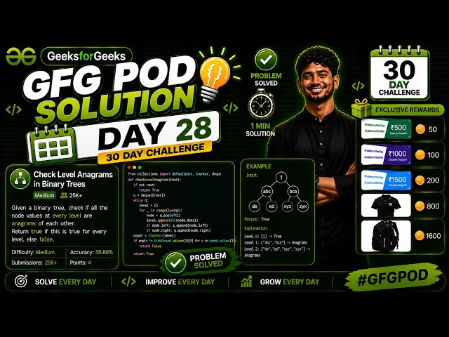 GeeksforGeeks POD Solution |Longest Matching in Dictionary with Removals | 22 September 2026 | C++