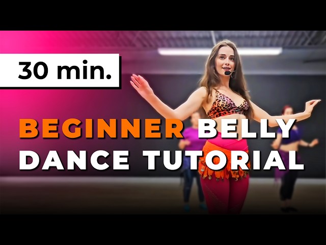beginner #bellydance class ❤️ step-by-step choreo tutorial (30 minutes)