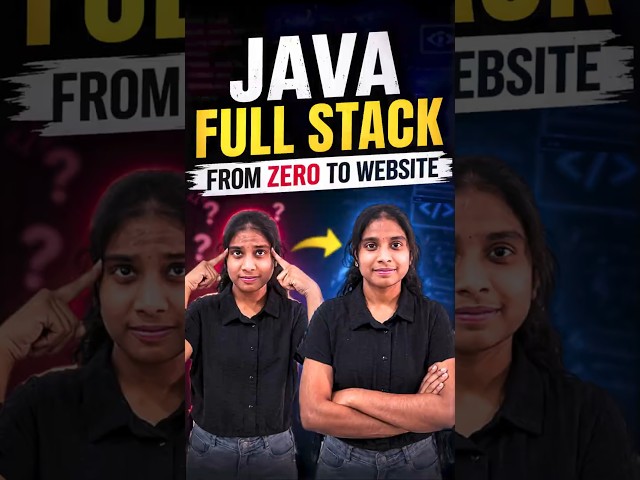 👉 Can You Build a Website from Zero? 😳 Java Full Stack Explained