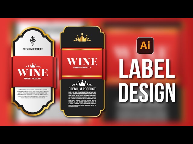 Wine Label Design & Tutorial - Adobe Illustrator | BID IT Lab |#label #design #illustrator #tutorial