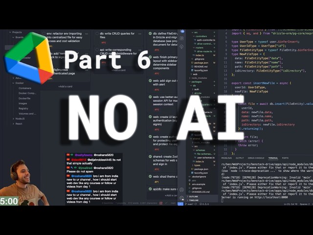 Building a Google Drive clone: Trad-coding and larping backend web dev (Part 6)