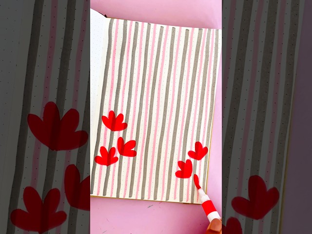 Cute frontpage border design ideas for project easy and beautiful #art #shorts #drawing #satisfying