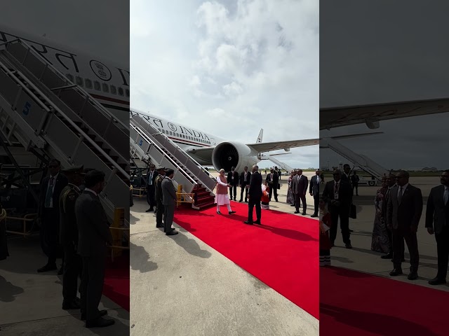 PM Modi received a gracious reception from President Mohamed Muizzu as he arrived in Malé