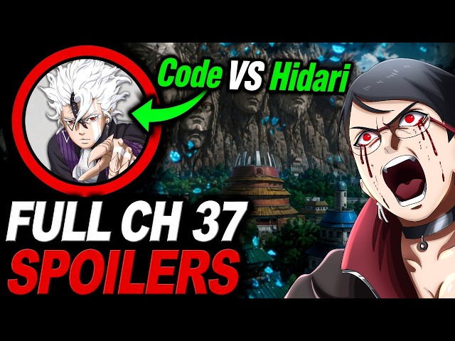 🚨📰Boruto Two Blue Vortex Chapter 37 SPOILERS - Boruto IS BREAKING & Code VS Hidari VS Sarada!