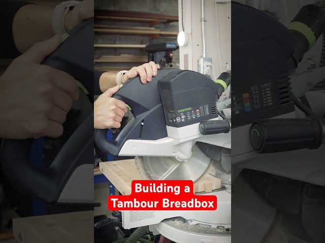Building a Tambour Breadbox with Hidden Crumb Tray