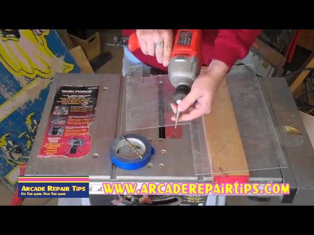 Arcade Repair Tips - Drilling Holes In Plexiglass