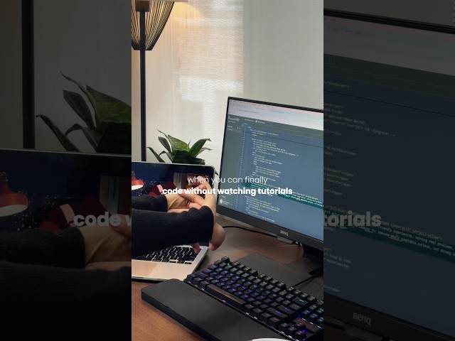Watching tutorials feels productive but practicing coding is what actually moves you forward! 🫶