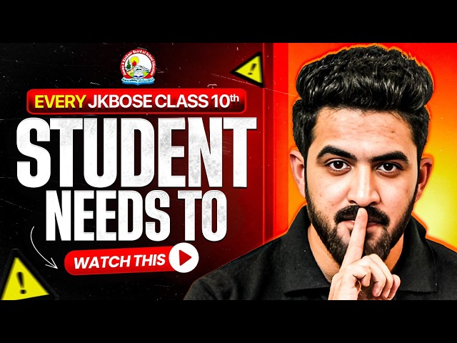Every JKBOSE Class 10th Student Needs to Watch This 😱 | Exams In October 🚨 | JKBOSE Wallah