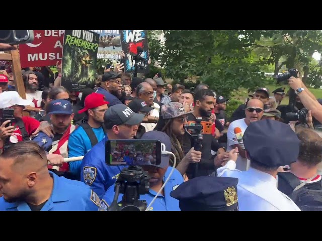 Live: Jake Lang protests NYC Mayor Mamdani at 9/11 memorial