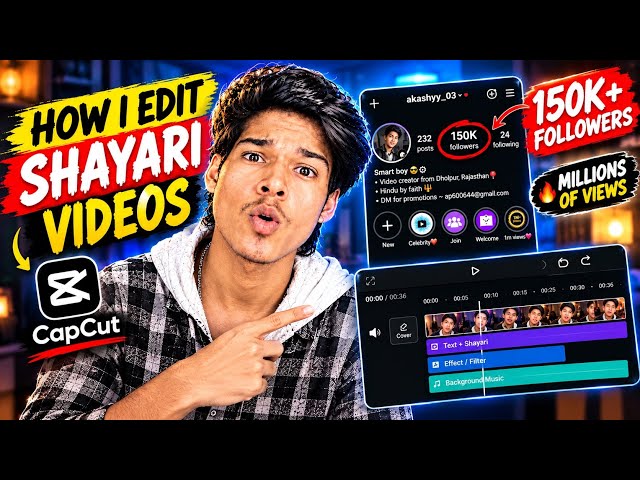 How I Edit Shayari Videos in CapCut 🔥 | My Complete Editing Process