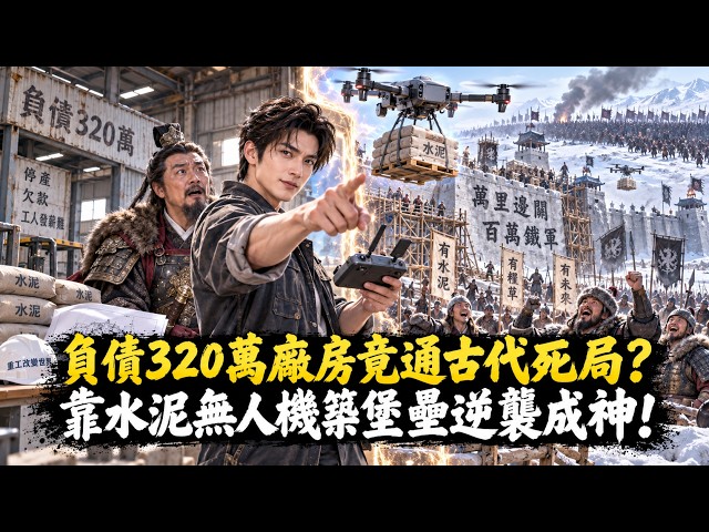 負債320萬廠房竟通古代死局？靠水泥無人機降維打擊，投餵十萬邊軍築鋼鐵堡壘逆襲成神！#穿越 #爽文 #逆襲 #漫微追劇