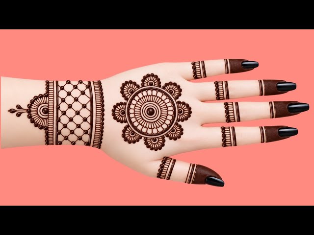Beautiful Easy Stylish Tikki Mehndi Designs | Hathon Ki Mehndi Ka Design | Simple Back Hand Mehndi