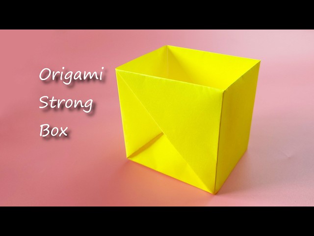 Origami Strong Box | How to Make a Strong Box from 1 A4 Sheet of Paper