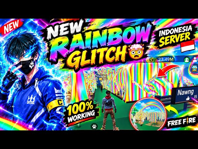 FREE GARDEN NEW RAINBOW GLITCH 🤯 INDONESIA SERVER 😱 EASY GLITCH NEW UPDATE UNLIMITED RAINBOW GLITCH