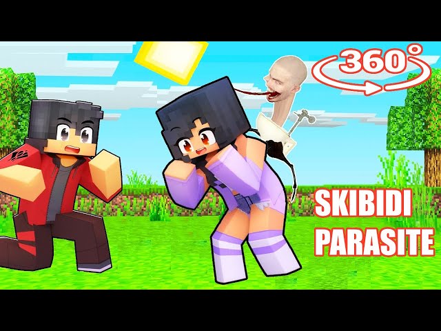 HOW SKIBIDI TOILET PARASITE MIND CONTROL APHMAU in Minecraft 360° ?
