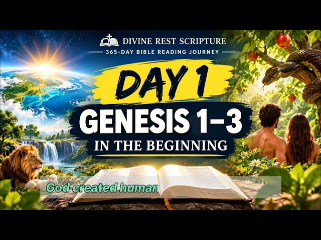 Day 1 | Genesis 1–3 Bible Reading | In the Beginning, God Created | 365-Day Bible Reading