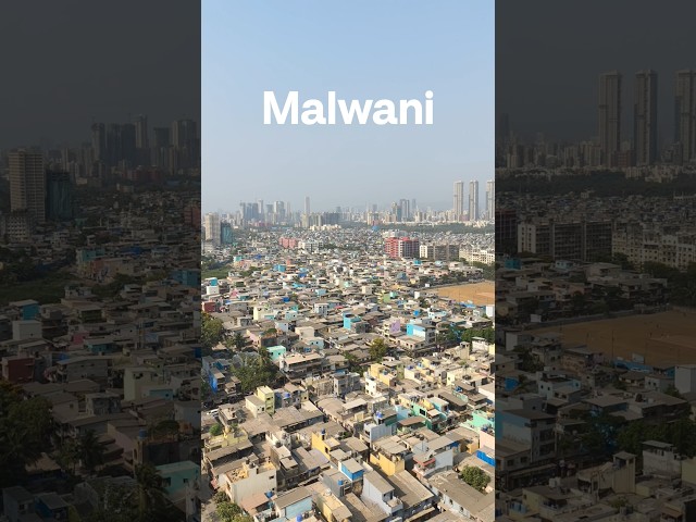 Beautiful Mumbai Day 🌆 | Malwani Aerial View | City Vibes #shorts